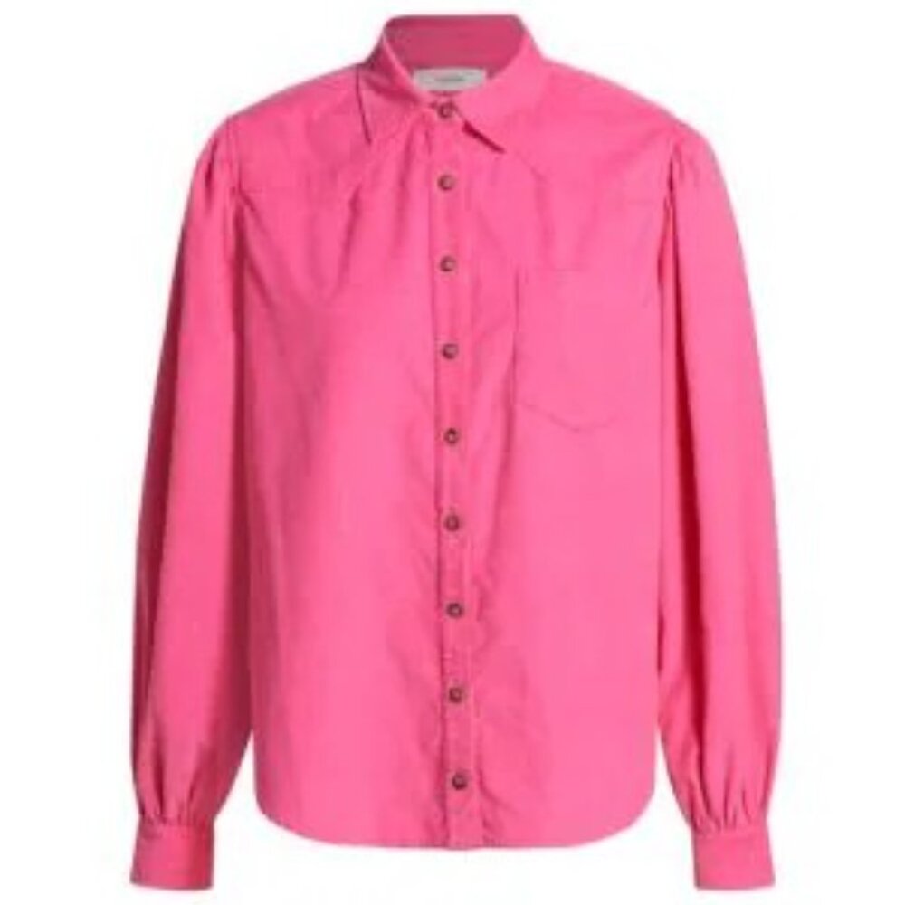 Tuckernuck XiRENA | WYLAN Cotton Corduroy Western Style Button Down Pink Medium